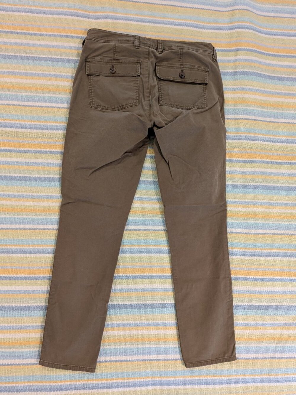 J.Crew Stretch Utility Pants Size 2 Olive Green Patch Pocket Field Chinos